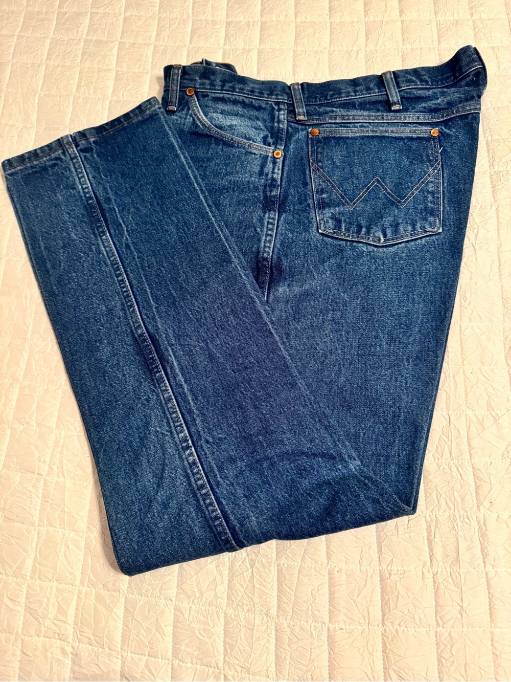 Wrangler Men's Blue Denim Jeans #5 - Picture 5 of 7